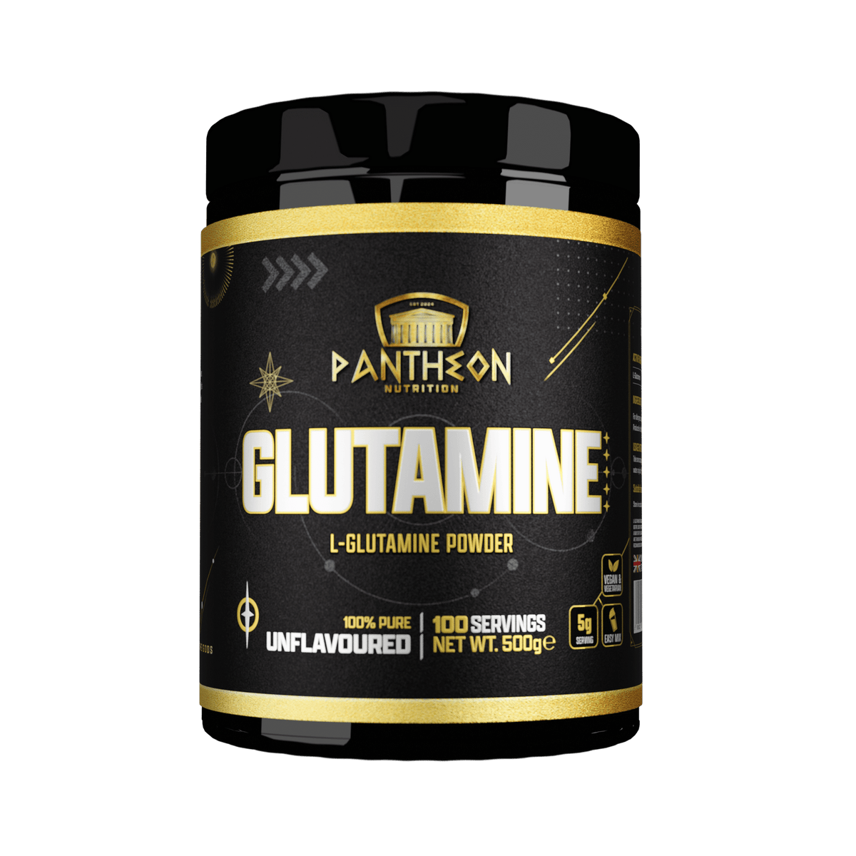 Pantheon L-Glutamine 500g unflavoured powder tub