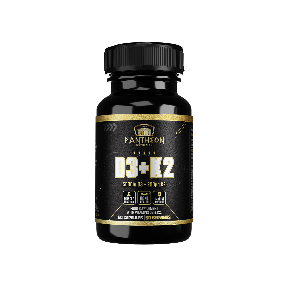 Pantheon D3 & K2 capsules tub