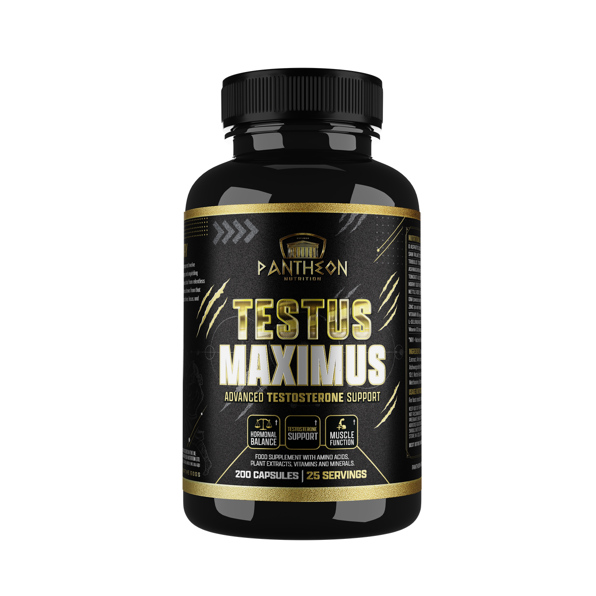 Pantheon Testus Maximus men's formula capsules tub